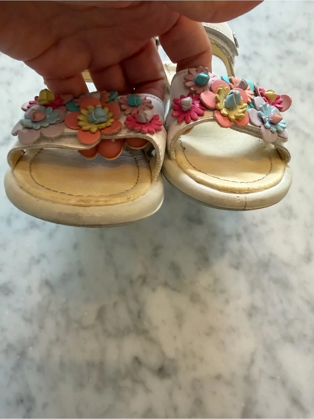 Girls Naturino Floral Sandals Size 25